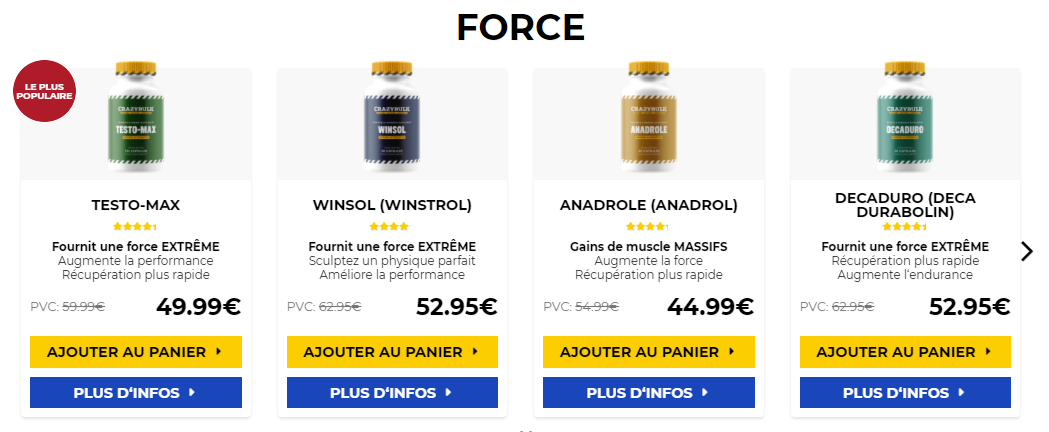 Achat steroide dianabol